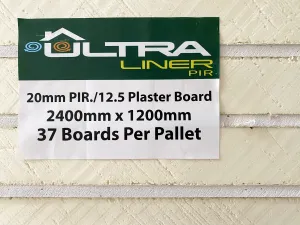 112.5mm Ultraliner Insulated PIR Plasterboard - Pallet of 24