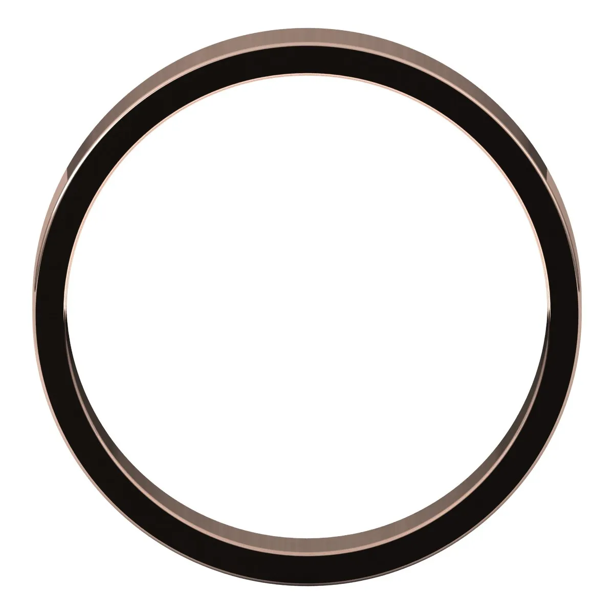 14K Rose Gold 4 mm flat Wedding Band