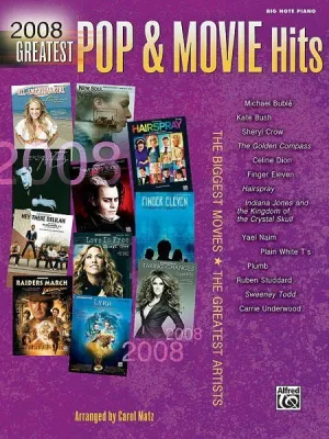 2008 Greatest Pop & Movie Hits, Big Note Piano