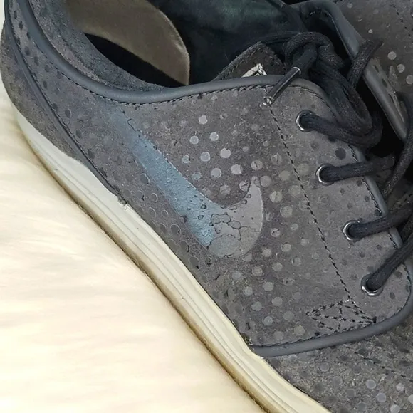 2014 Nike SB Stefan Janoski Lunar Anthracite Gray Lace Up Sneakers Mens Sz 9.5