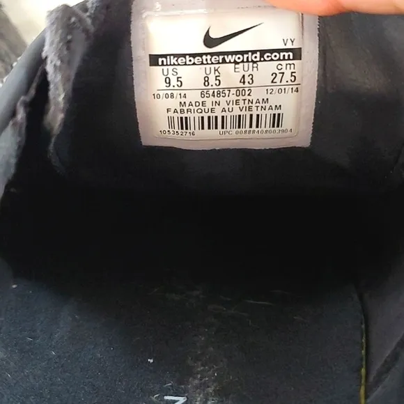 2014 Nike SB Stefan Janoski Lunar Anthracite Gray Lace Up Sneakers Mens Sz 9.5