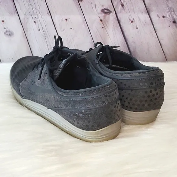 2014 Nike SB Stefan Janoski Lunar Anthracite Gray Lace Up Sneakers Mens Sz 9.5