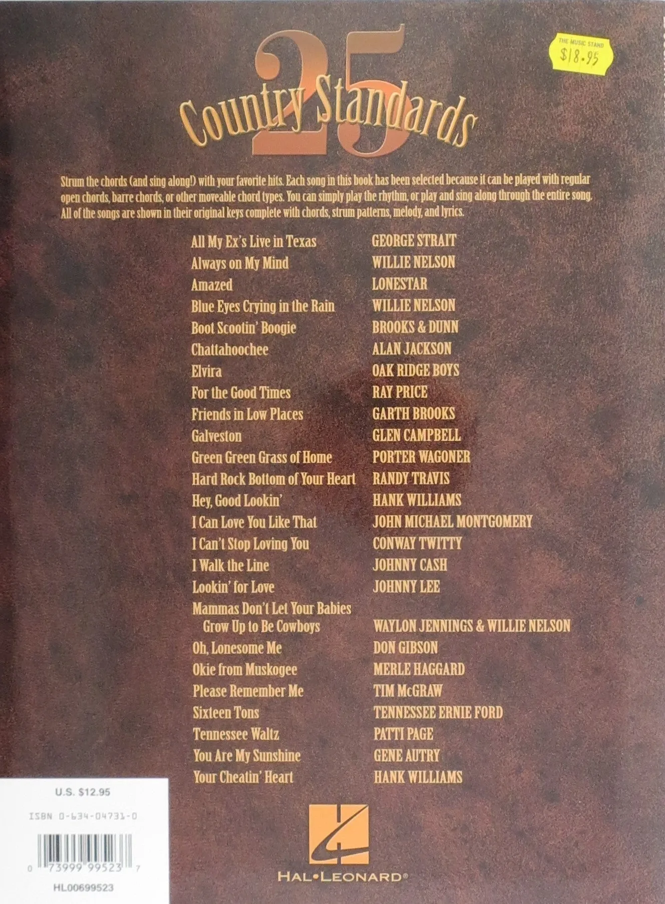 25 Country Standards, Strum It Guitar