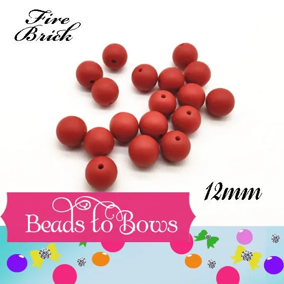 30 - 12mm Matte Slate Blue Bubblegum Beads, Chunky Bubblegum Beads, Chunky Necklace Bead, Gumball Beads, Bubblegum Beads, Bead Supply