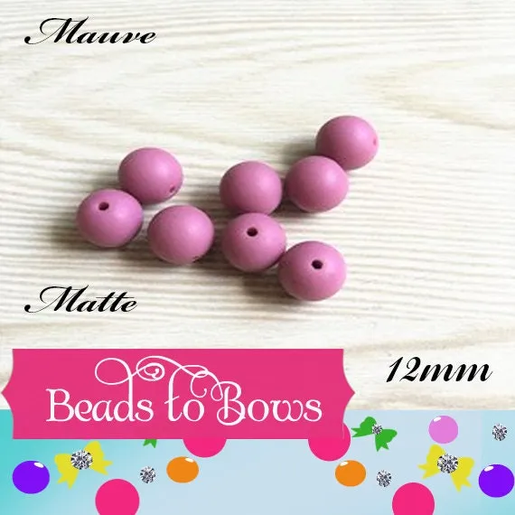 30 - 12mm Matte Slate Blue Bubblegum Beads, Chunky Bubblegum Beads, Chunky Necklace Bead, Gumball Beads, Bubblegum Beads, Bead Supply