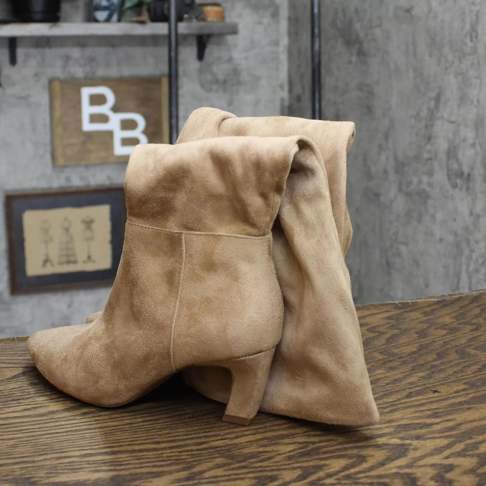 A New Day Women's Raye Tall Dress Boots 88375212 Taupe Brown 6M