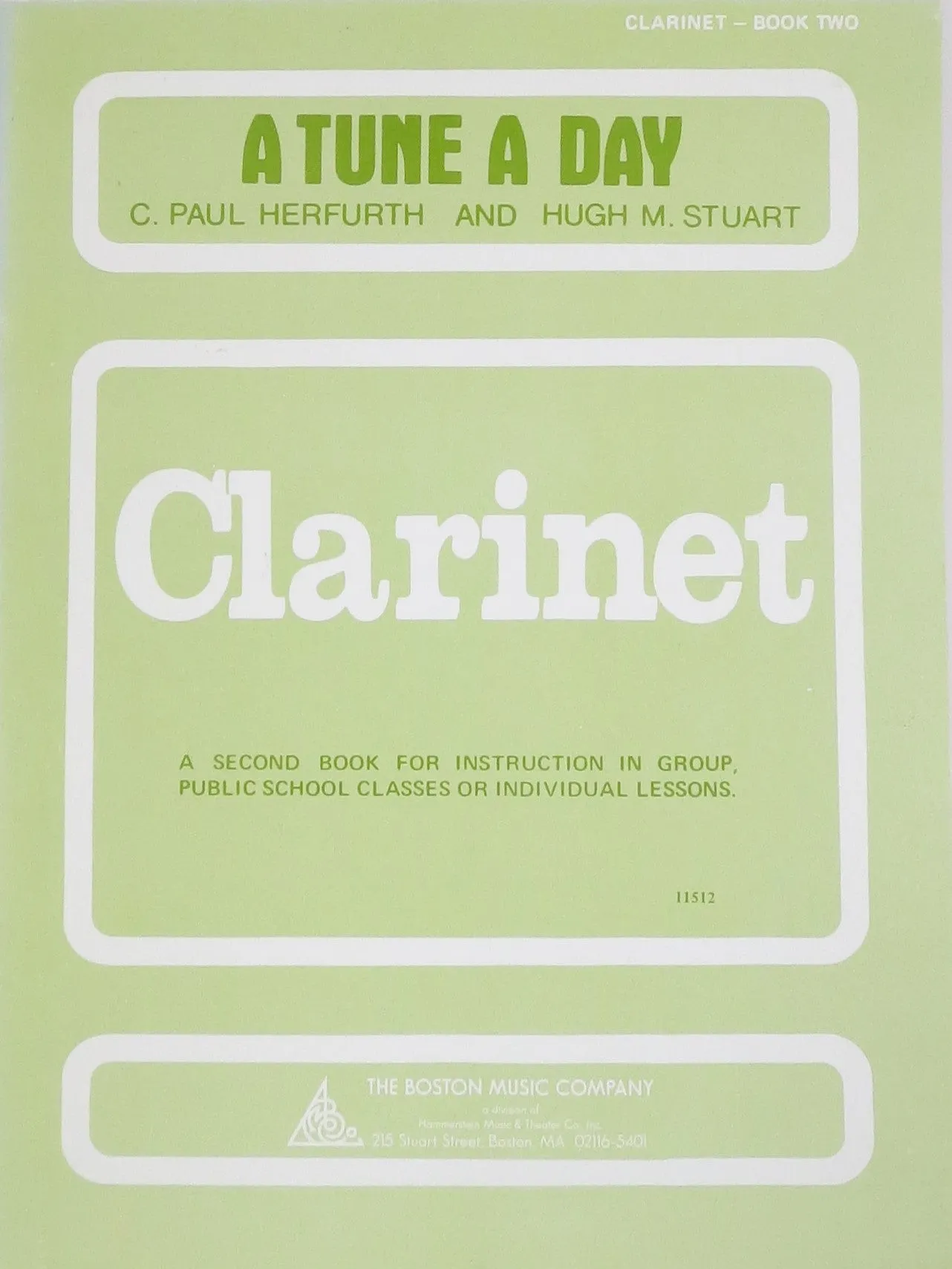 A Tune A Day - Clarinet Book Two