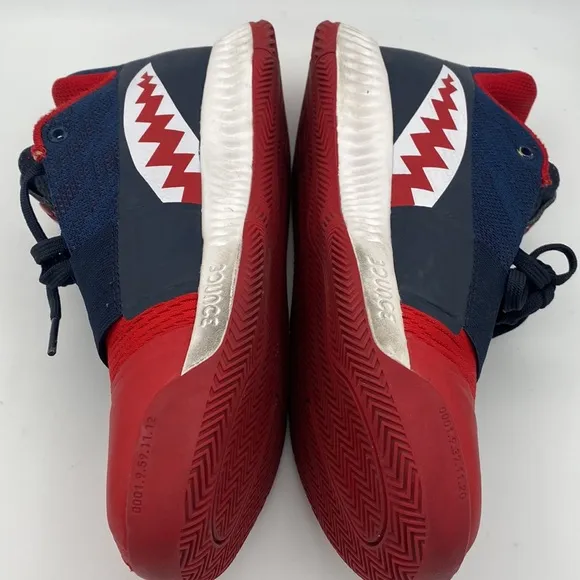 ADIDAS Harden Vol. 3 'Rockets 90s Jersey Shark #13 Kids Sneakers Size 5