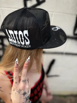 ADIOS BLACK CAMO SIDE STYLE BLACK HAT