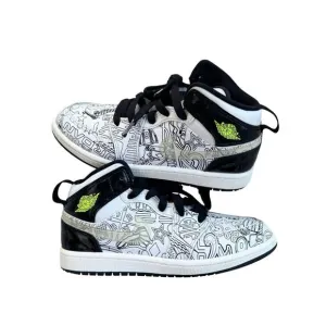 Air Jordan 1 Mid SE DIY “Color How You Want Em!” Sneakers 2Y