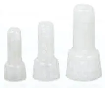 AIRNIX TERMINAL CE2 MEDIUM CLOSED END CAP, CLEAR, CRIMP, INSULATED