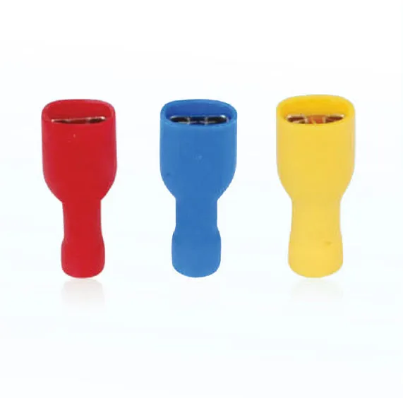 AIRNIX TERMINAL FDFD 2-250 BLUE FEMALE QUICK DISCONNECT, CRIMP, FULL PVC INSULATION