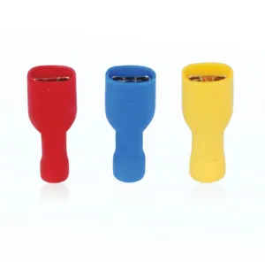 AIRNIX TERMINAL FDFD 2-250 BLUE FEMALE QUICK DISCONNECT, CRIMP, FULL PVC INSULATION