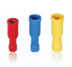 AIRNIX TERMINAL FRD 2-156 BLUE FEMALE BULLET DISCONNECT, CRIMP, FULL PVC INSULATION