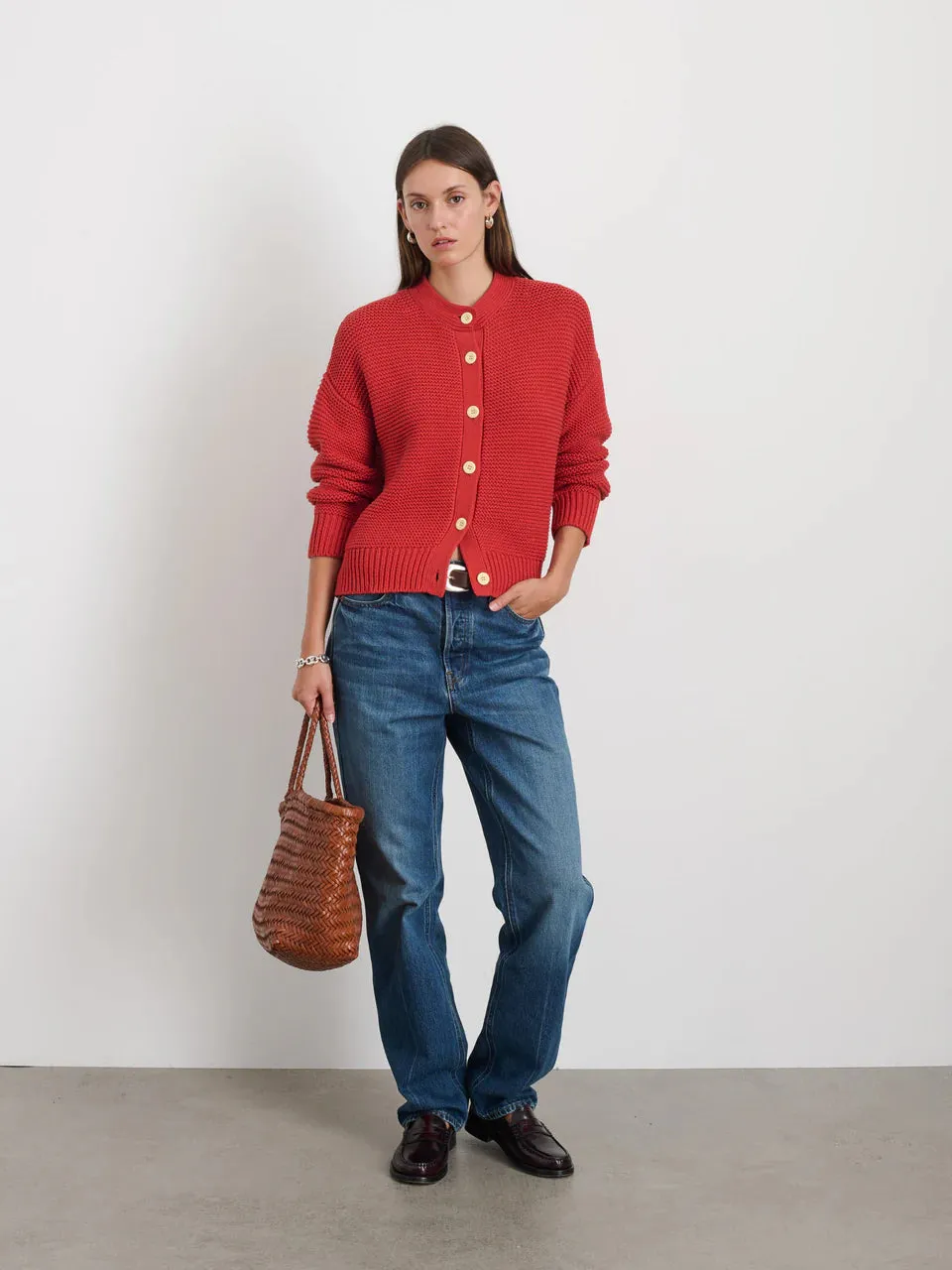 Alex Mill - Nico Chunky Cardigan (Marmalade)