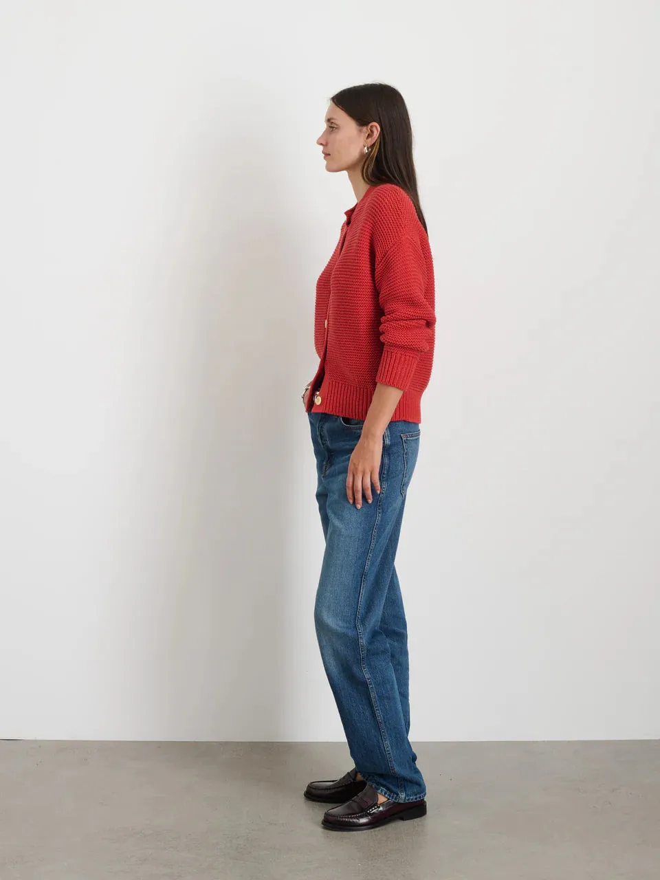 Alex Mill - Nico Chunky Cardigan (Marmalade)