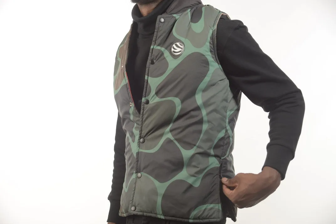 Almighty “W” Reversible Vest (Green Camo)
