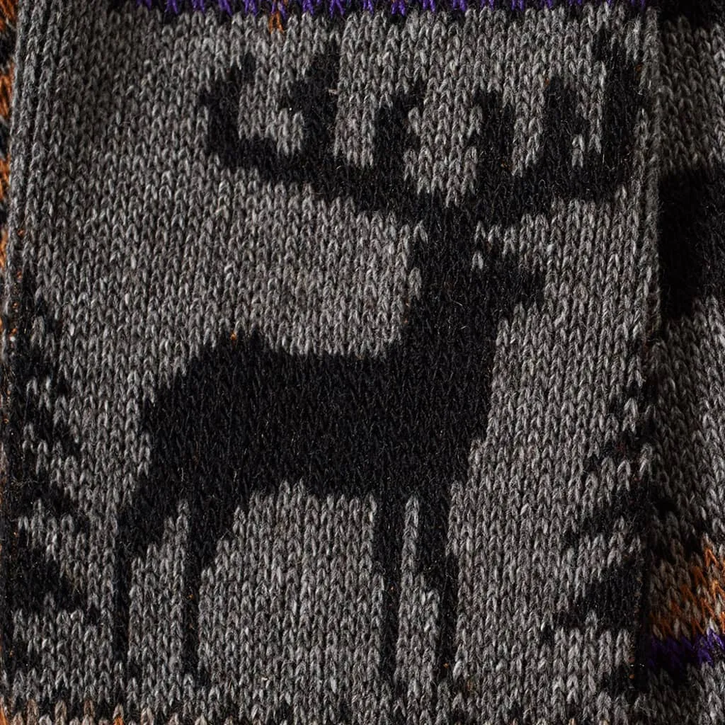 Anonymous Ism Deer Snow Socks Grey