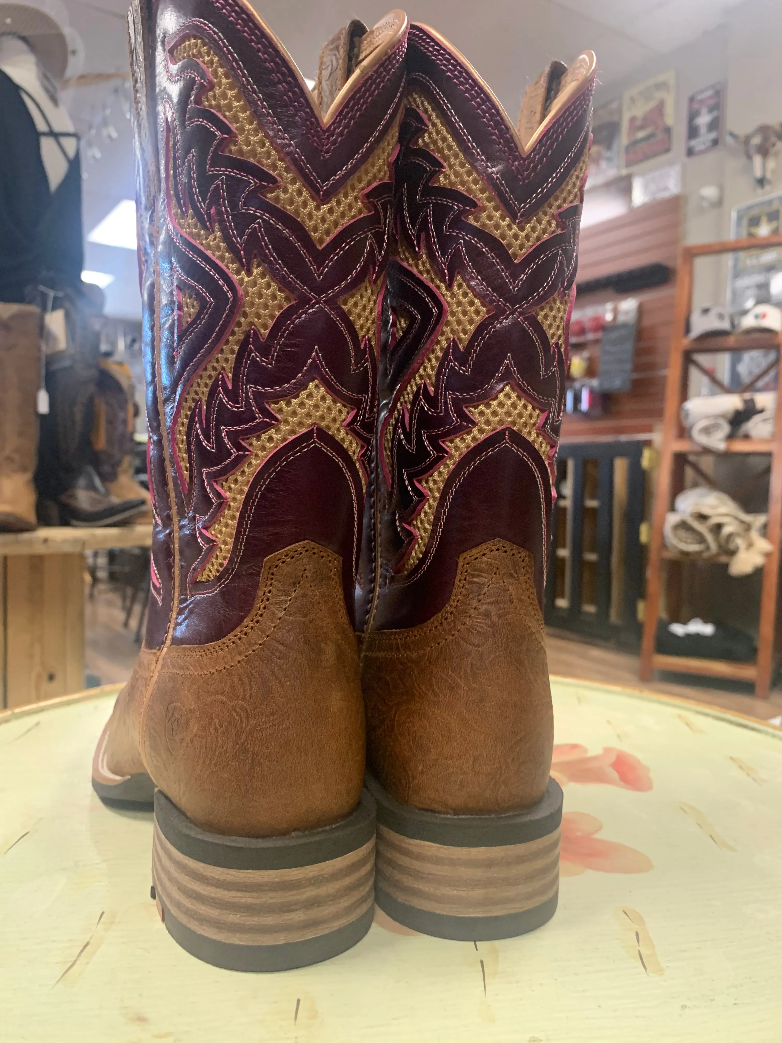 ARIAT WOMEN'S SAN ANGELO VENTTEK 360 PERFORMANCE WESTERN BOOTS - BROAD SQUARE TOE