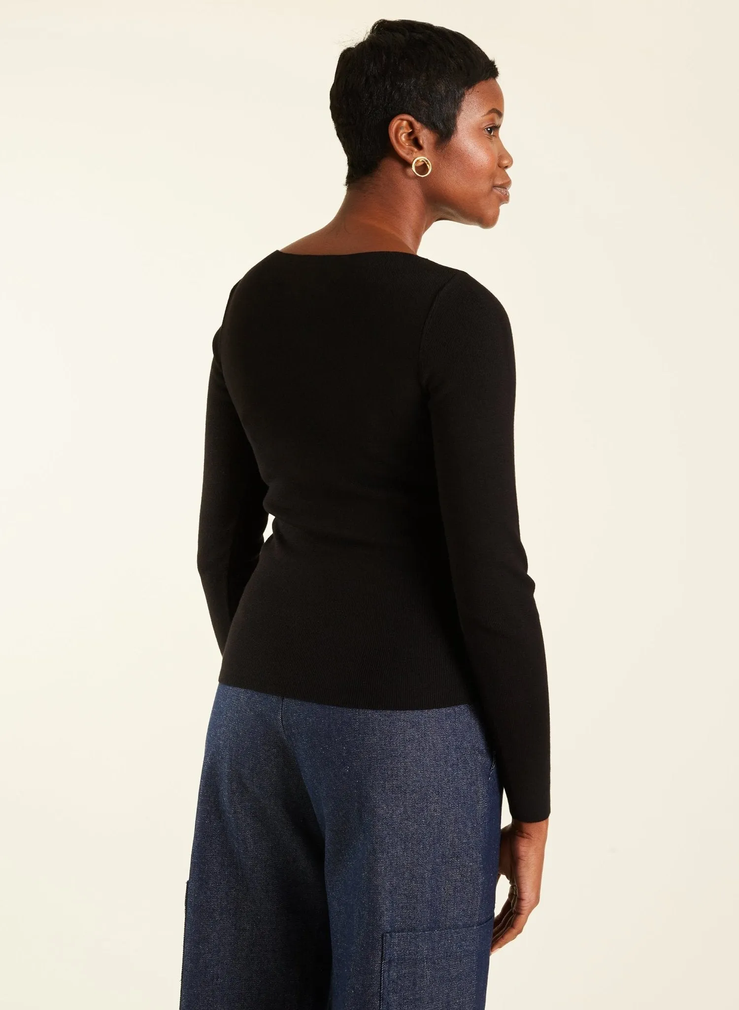 Basic Boatneck Top - Black
