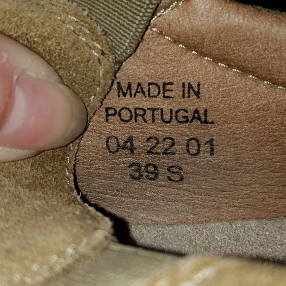 Birkenstock Oswego Tan suede leather slip on sneaker