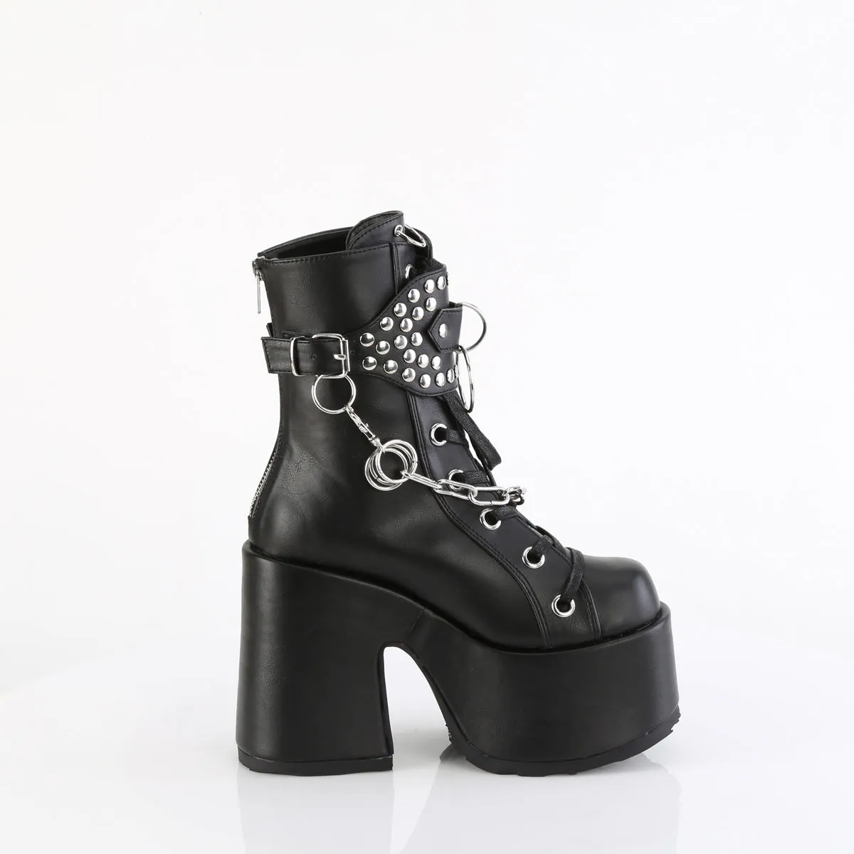 CAMEL-65  Black Vegan Leather