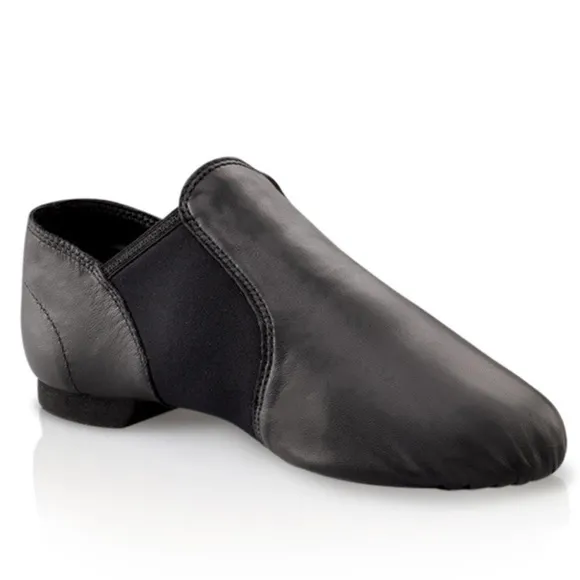 CAPEZIO E-Series Slip-on Jazz Shoe in Black EJ2