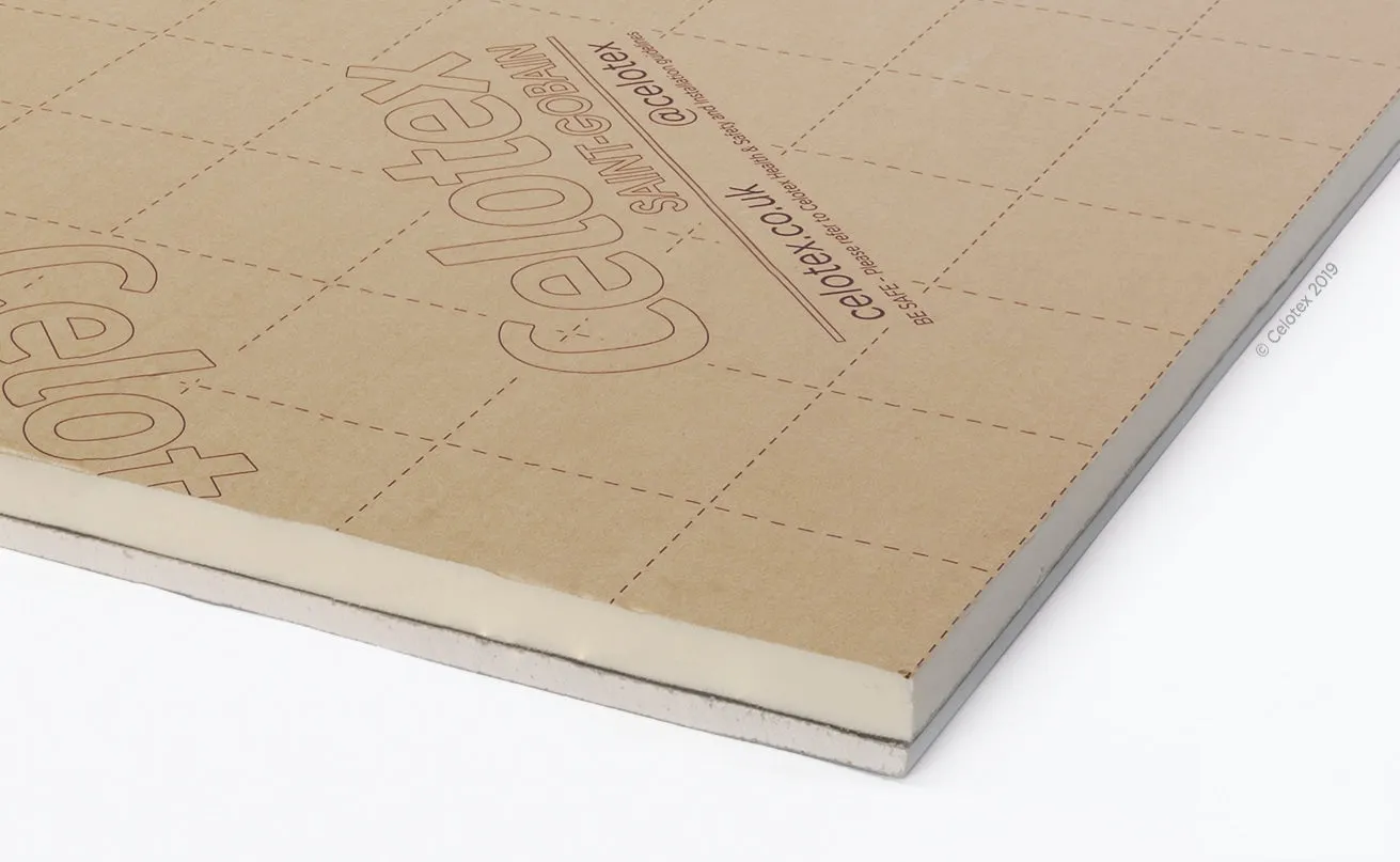 Celotex PL4000 Insulated Plasterboard - 2400mm x 1200mm x 52.5mm