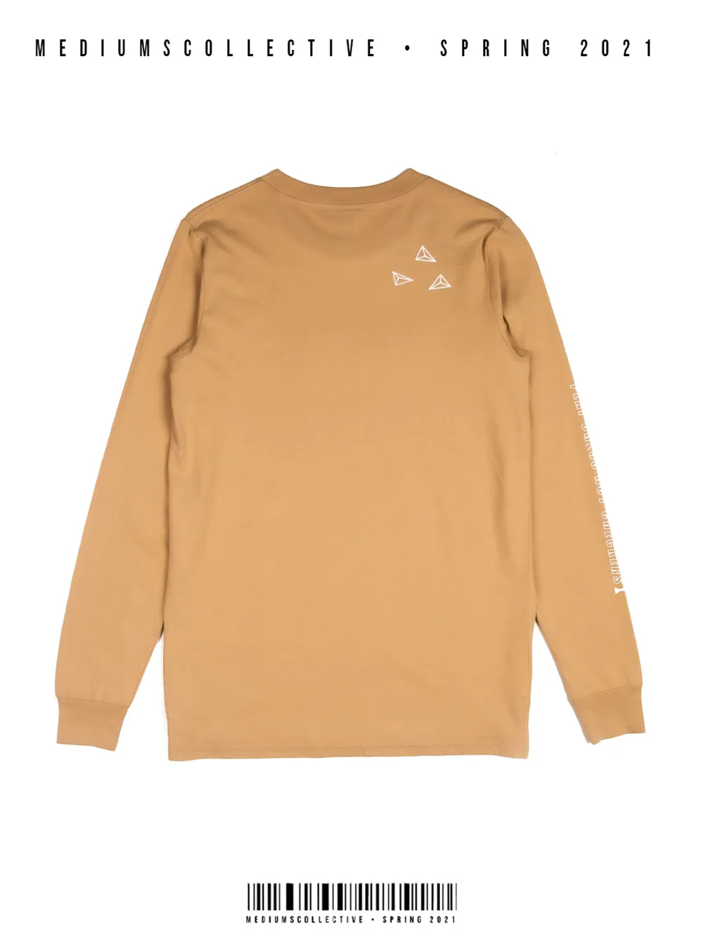 Chequered Mediums Logo - Latte Brown