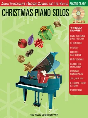 CHRISTMAS PIANO SOLOS 2ND GRADE BK/CD