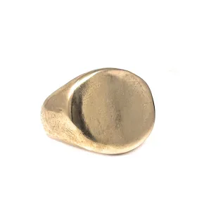 Chunky Bronze Signet Ring