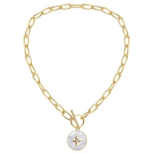 Chunky Chain Choker Necklace, 14K Gold