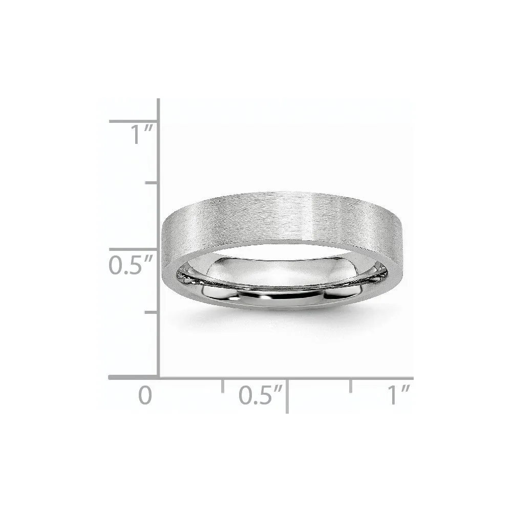Cobalt Flat Satin 5mm Band
