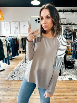Cocoa Wide-Neck Top