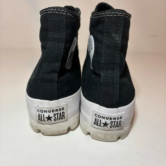 Converse Chuck Taylor All Star Lugged High Women’s Size 10 Black White Platform