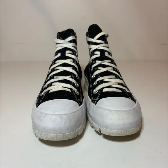 Converse Chuck Taylor All Star Lugged High Women’s Size 10 Black White Platform