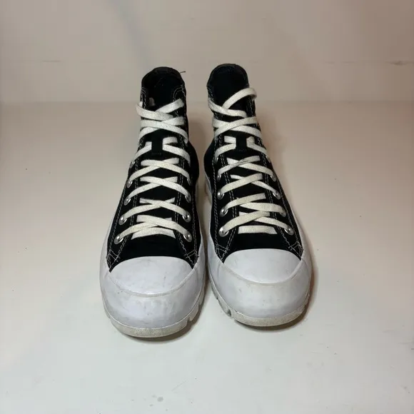 Converse Chuck Taylor All Star Lugged High Women’s Size 10 Black White Platform