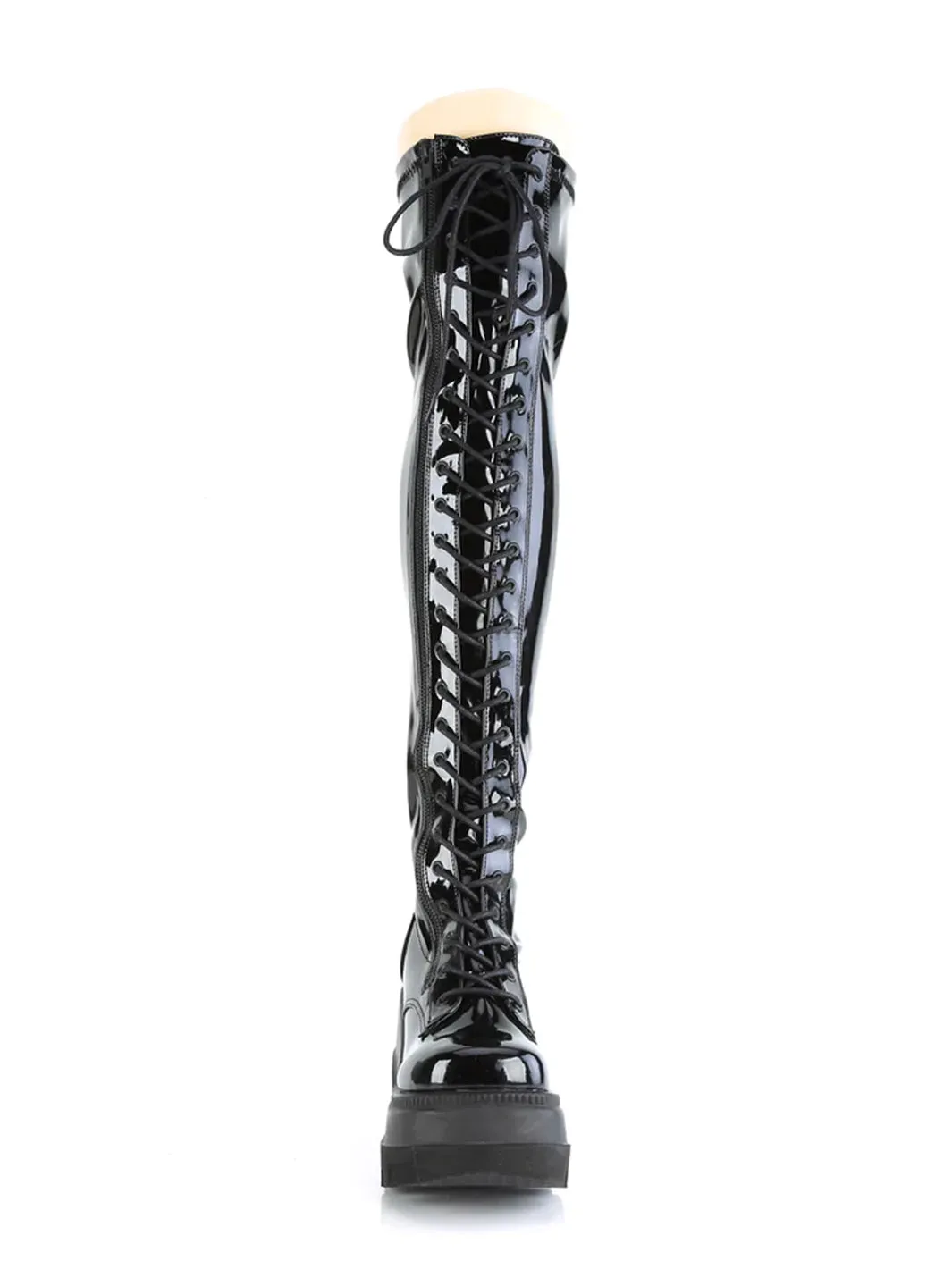 DEMONIA SHAKER-374 - BLACK PATENT ✰ PRE ORDER ✰