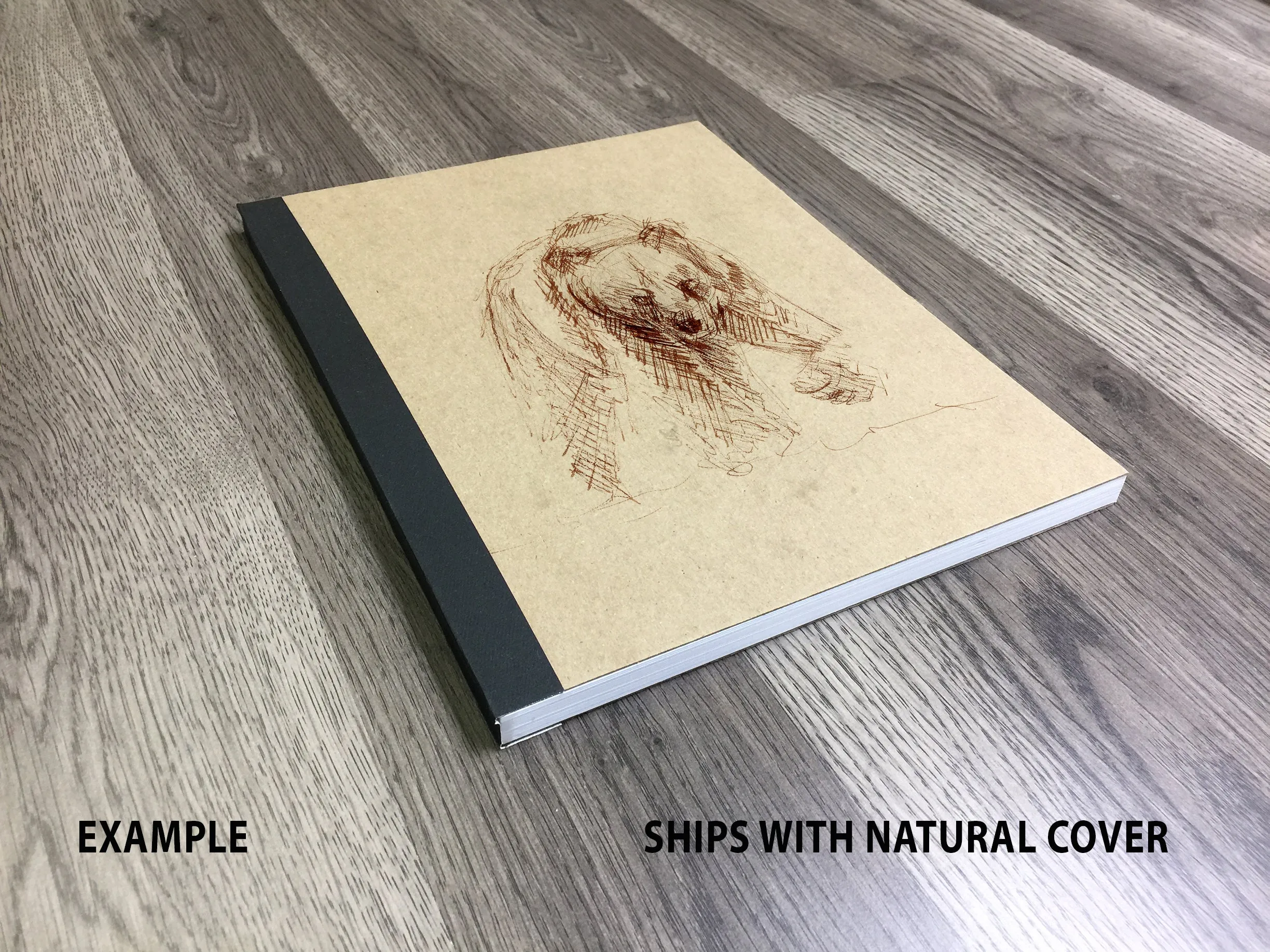 Design Ideation LAY FLAT sketchbook. Removable sheet, journal style SIMPLE SKETCH book. Multi-media. (8.5" x 11")LF-50100-LS