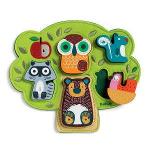 DJECO Oski 5 Piece Wood & Felt Puzzle