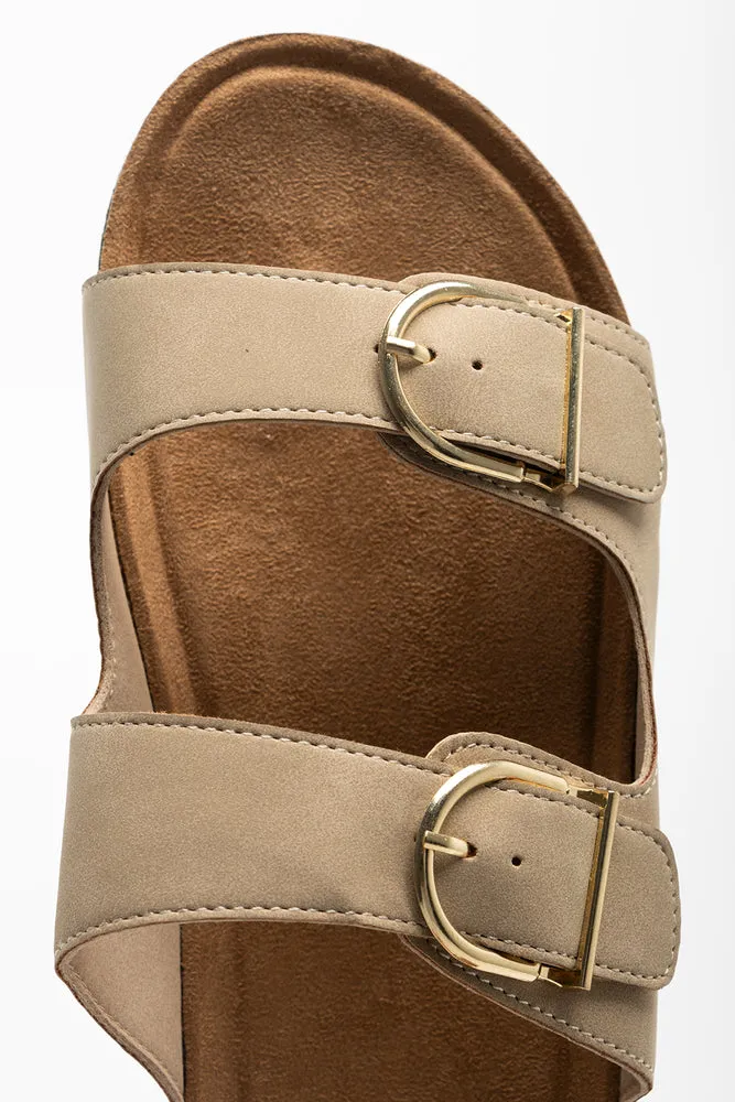 Double Strap Sandal Natural