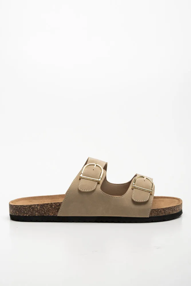 Double Strap Sandal Natural