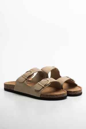 Double Strap Sandal Natural