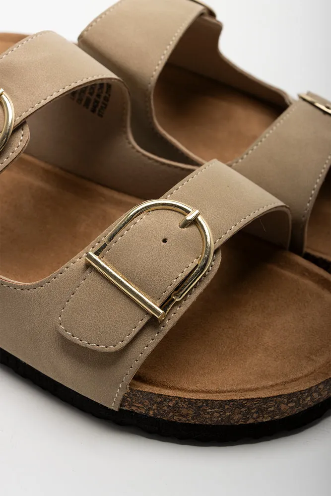 Double Strap Sandal Natural