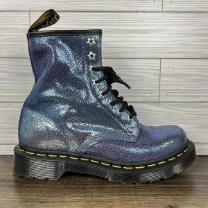 Dr. Martens 1460 Sand Rainbow Ray Boots Women's Purples Shoes - Women's Size 5