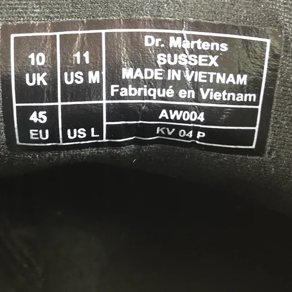 Dr. Martens Sussex boots.
