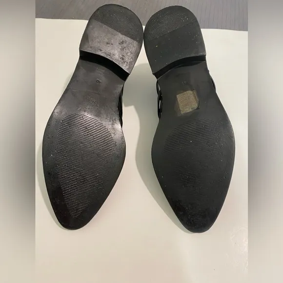 Eeight boots star open black fauxleather zip up size 40 (hg13) Size: 8.5 eeigh