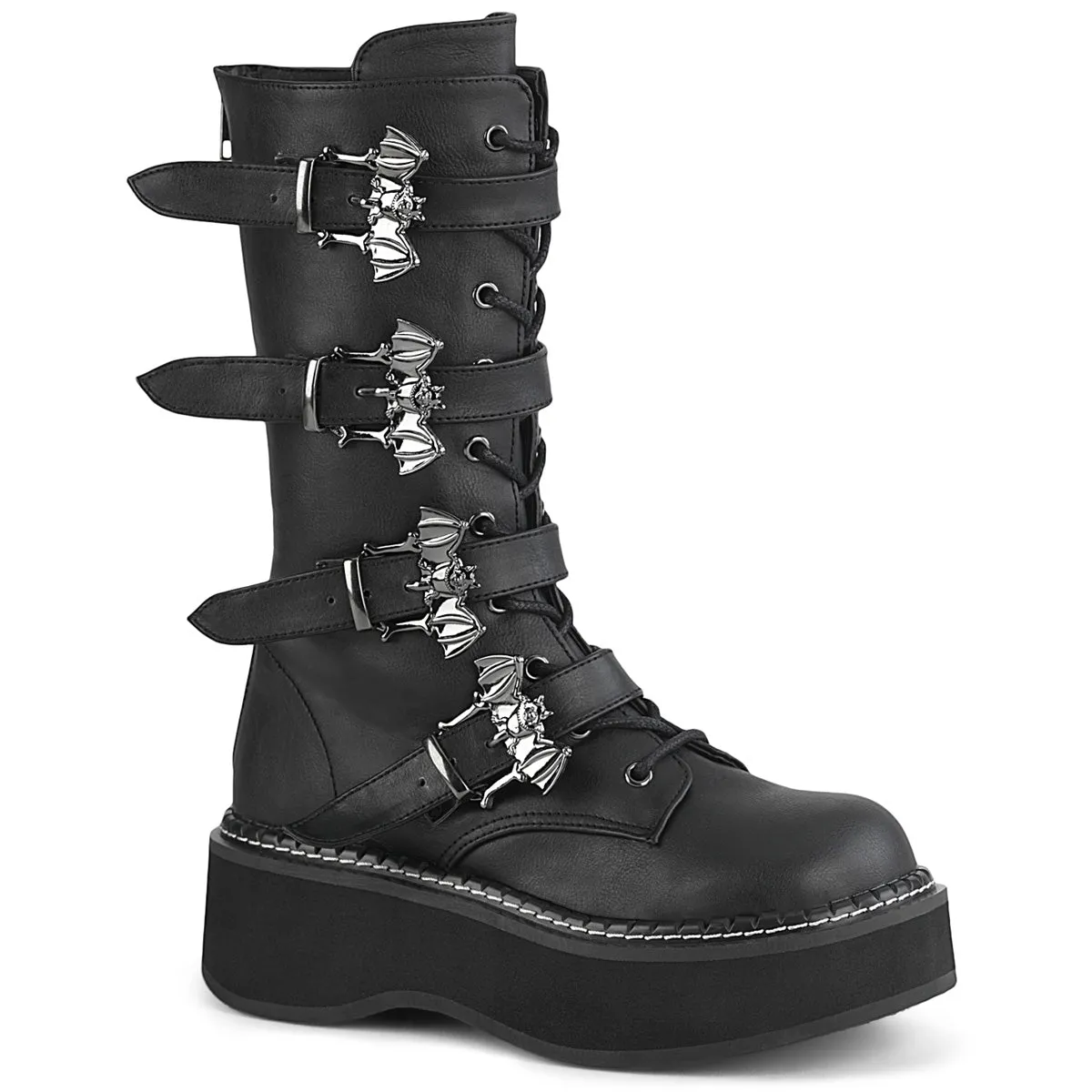 EMILY-322  Black Vegan Leather