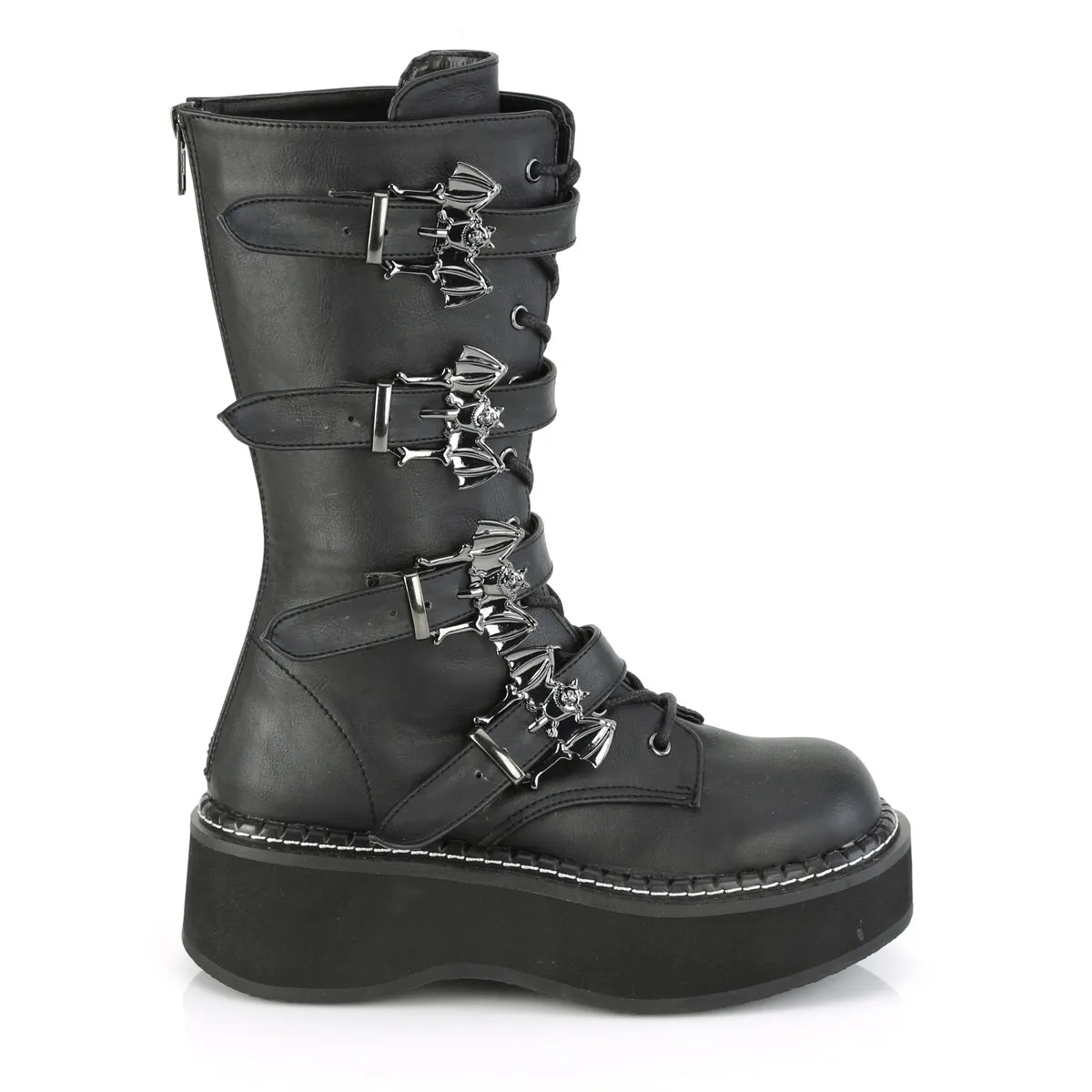 EMILY-322  Black Vegan Leather