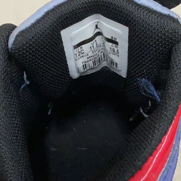 EUC toddler boys hightop Nike air Jordan sneakers